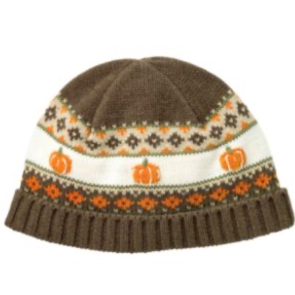 Fair isle Pumpkin Sweater Hat